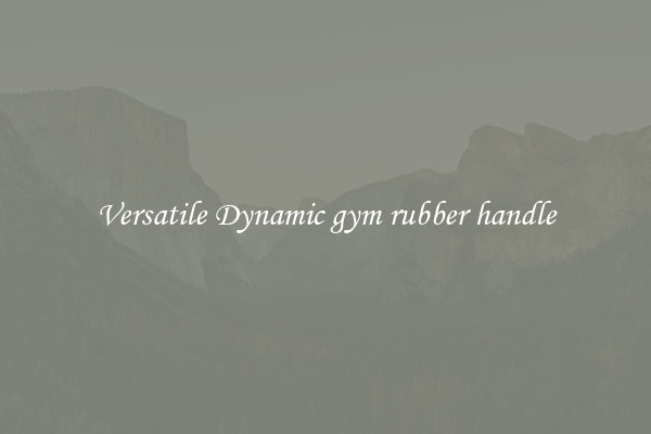 Versatile Dynamic gym rubber handle