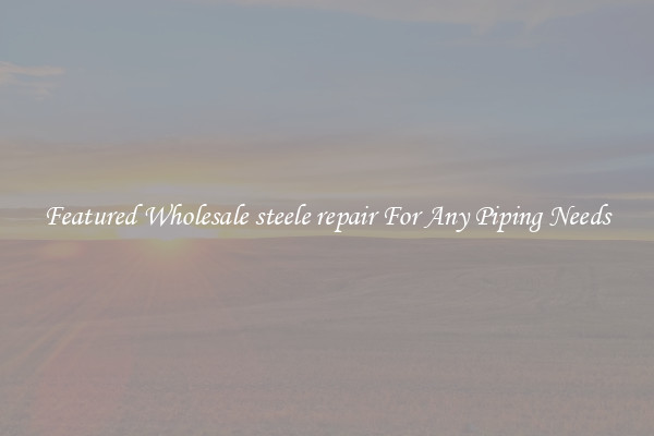 Featured Wholesale steele repair For Any Piping Needs