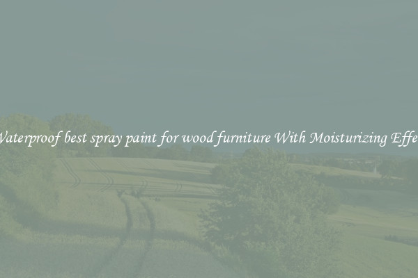 Waterproof best spray paint for wood furniture With Moisturizing Effect