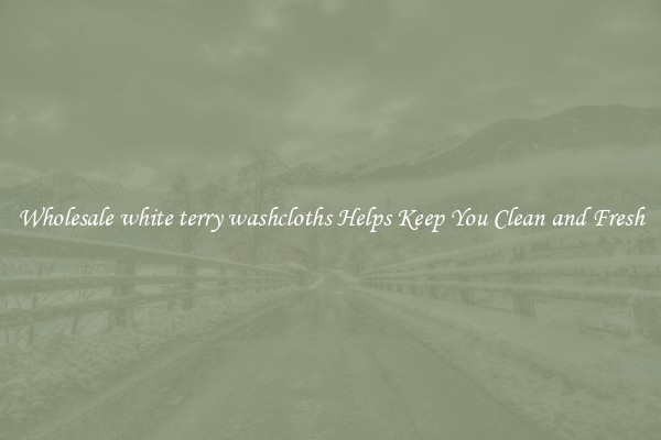 Wholesale white terry washcloths Helps Keep You Clean and Fresh
