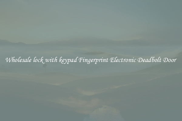 Wholesale lock with keypad Fingerprint Electronic Deadbolt Door 