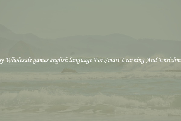 Buy Wholesale games english language For Smart Learning And Enrichment
