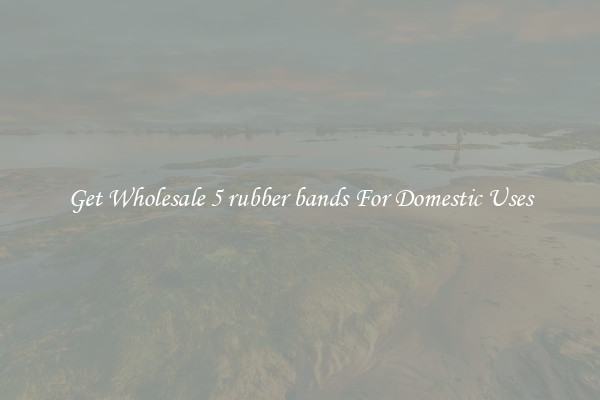 Get Wholesale 5 rubber bands For Domestic Uses