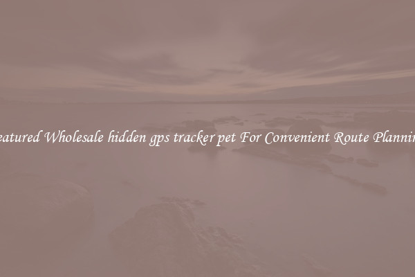 Featured Wholesale hidden gps tracker pet For Convenient Route Planning 