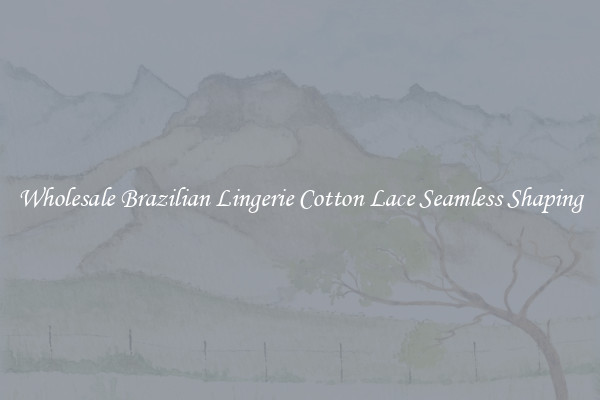 Wholesale Brazilian Lingerie Cotton Lace Seamless Shaping