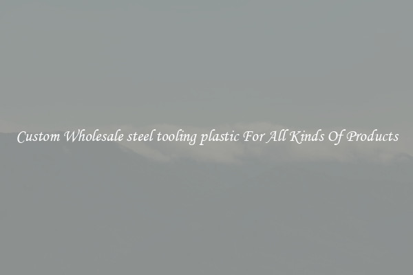 Custom Wholesale steel tooling plastic For All Kinds Of Products